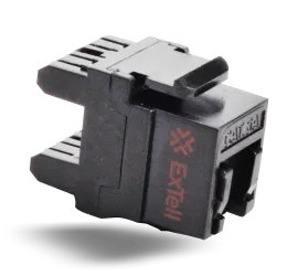 CAT6A RJ-45 180° Unshielded KS Jack Dual IDC with Shutter