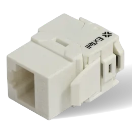 ExTell KS Jack without Shutter CAT6A RJ-45 180 Degree Unshielded Toolless